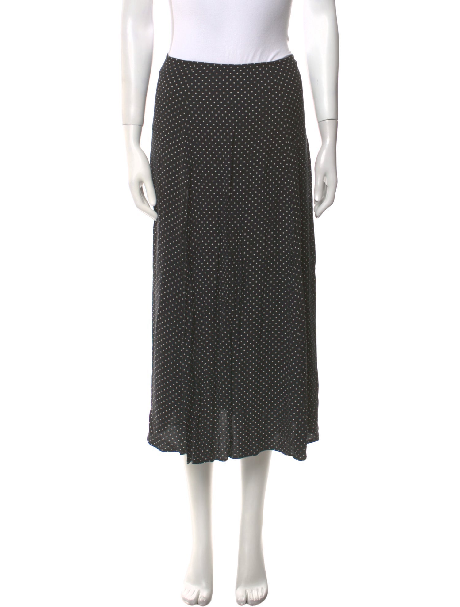 Reformation Polka Dot Print Midi Length Skirt