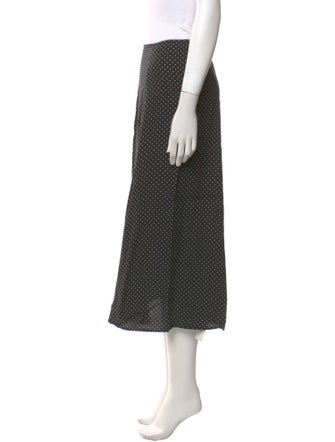 Reformation Polka Dot Print Midi Length Skirt