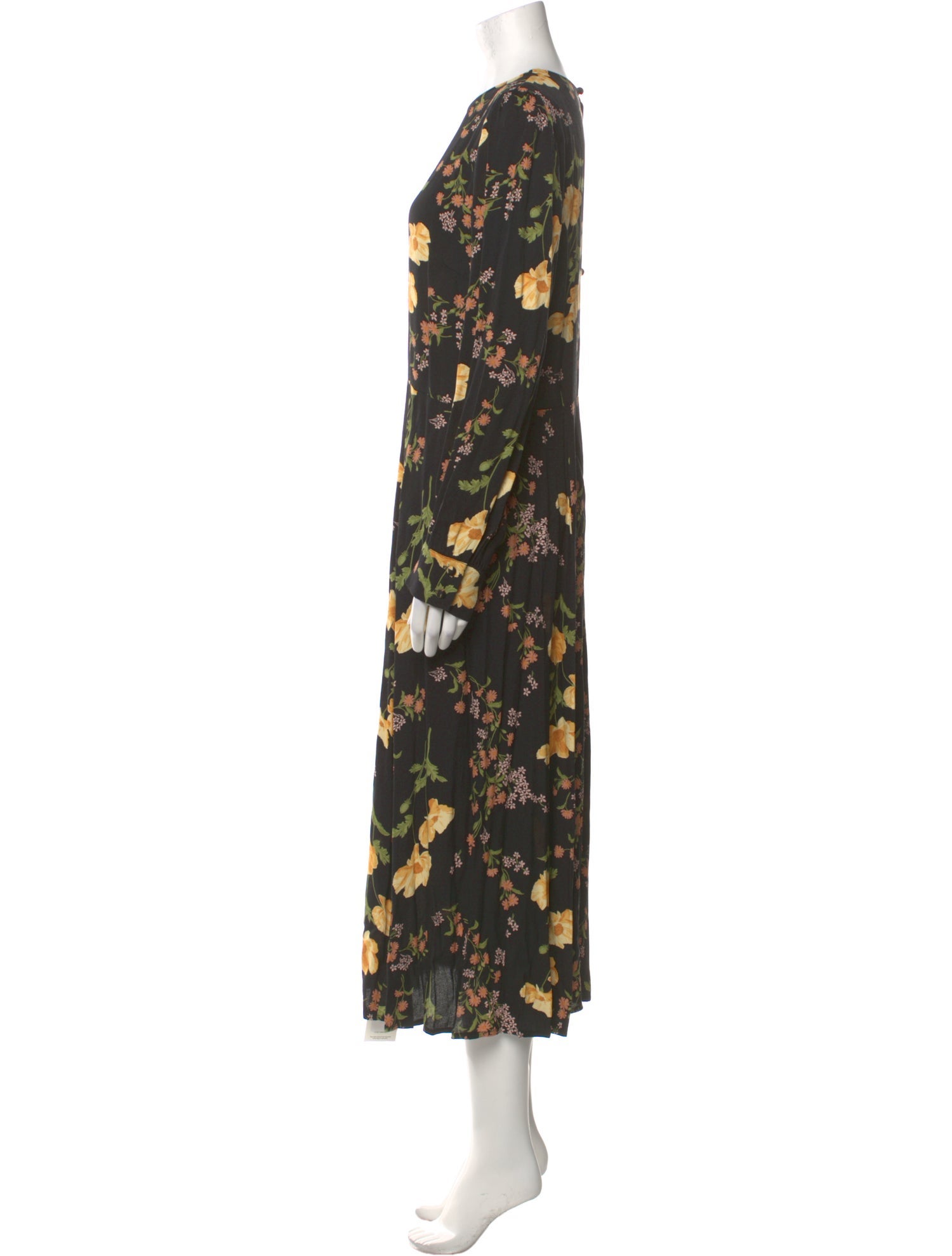 Reformation Floral Print Long Dress