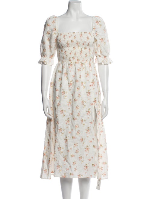 Reformation Linen Midi Length Dress