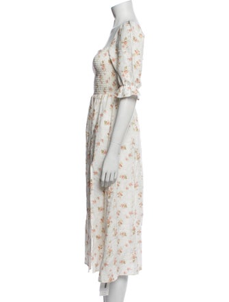 Reformation Linen Midi Length Dress