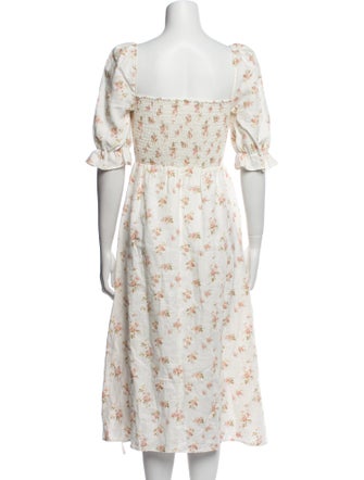 Reformation Linen Midi Length Dress