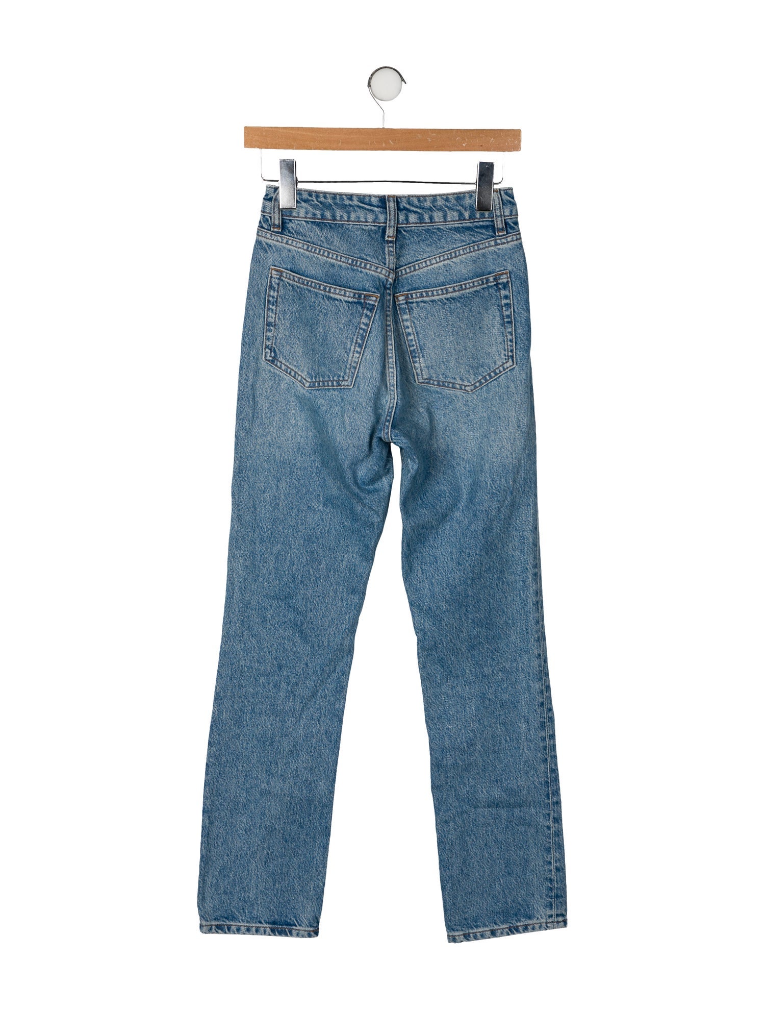 Reformation Mid-Rise Straight Leg Jeans