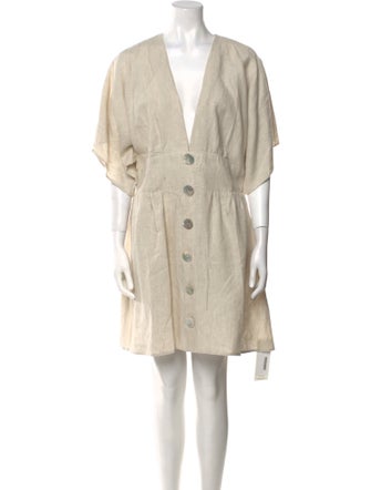 Reformation Linen Knee-Length Dress
