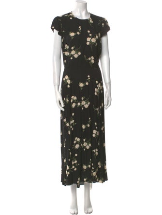 Reformation Floral Print Long Dress