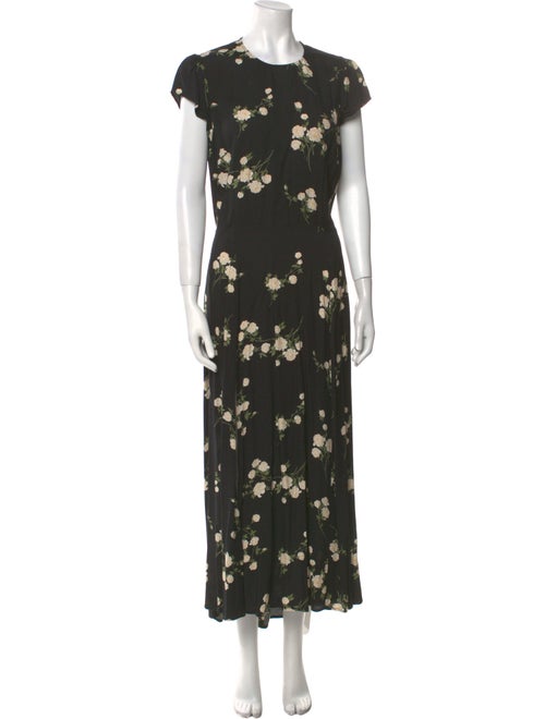 Reformation Floral Print Long Dress