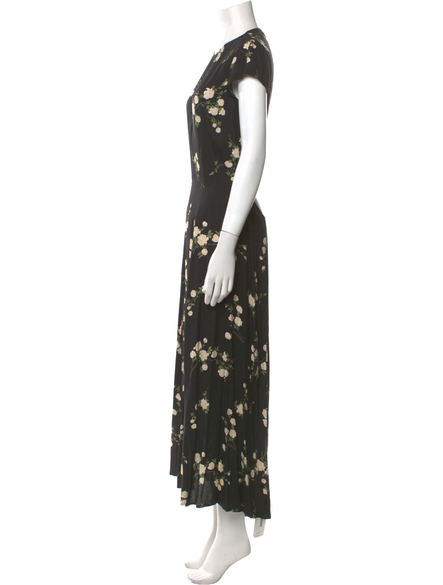 Reformation Floral Print Long Dress