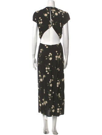 Reformation Floral Print Long Dress
