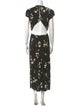 Reformation Floral Print Long Dress