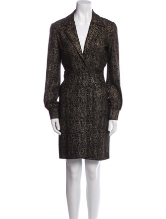 Reformation Printed Knee-Length Dress