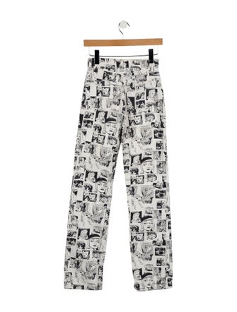 Reformation Printed Straight Leg Pants