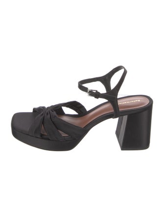 Reformation Satin Slingback Sandals