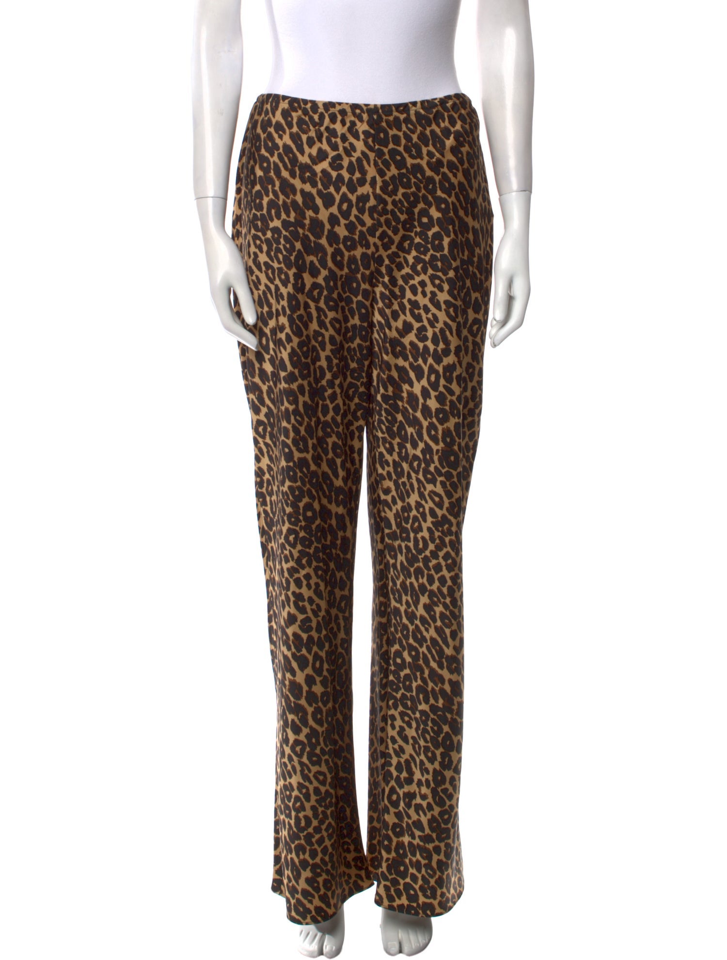 Reformation Animal Print Wide Leg Pants