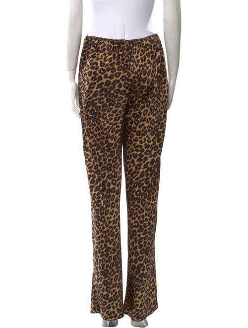 Reformation Animal Print Wide Leg Pants