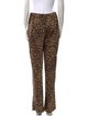 Reformation Animal Print Wide Leg Pants