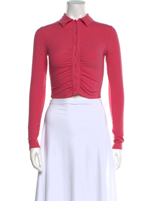 Reformation Long Sleeve Crop Top