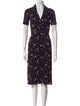 Reformation Floral Print Midi Length Dress