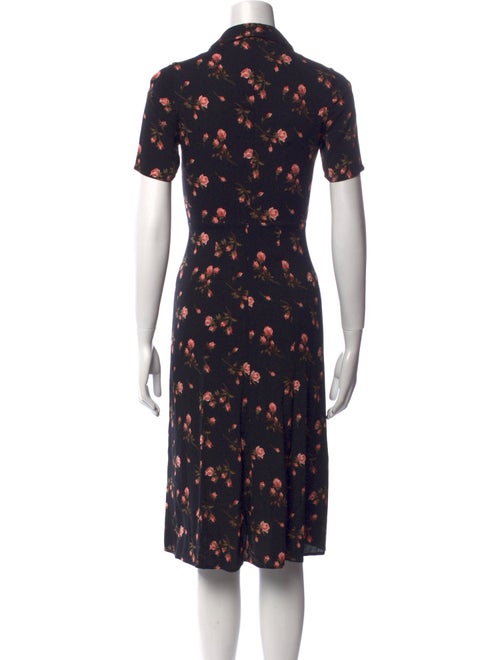 Reformation Floral Print Midi Length Dress