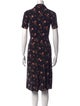Reformation Floral Print Midi Length Dress