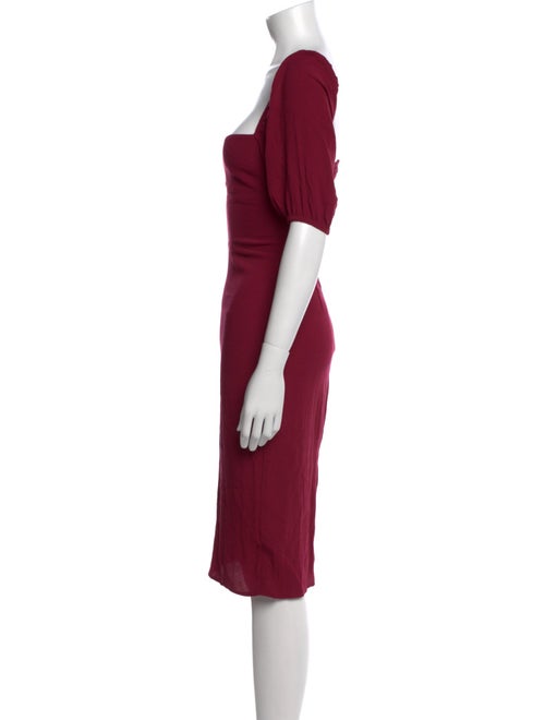 Reformation Square Neckline Knee-Length Dress