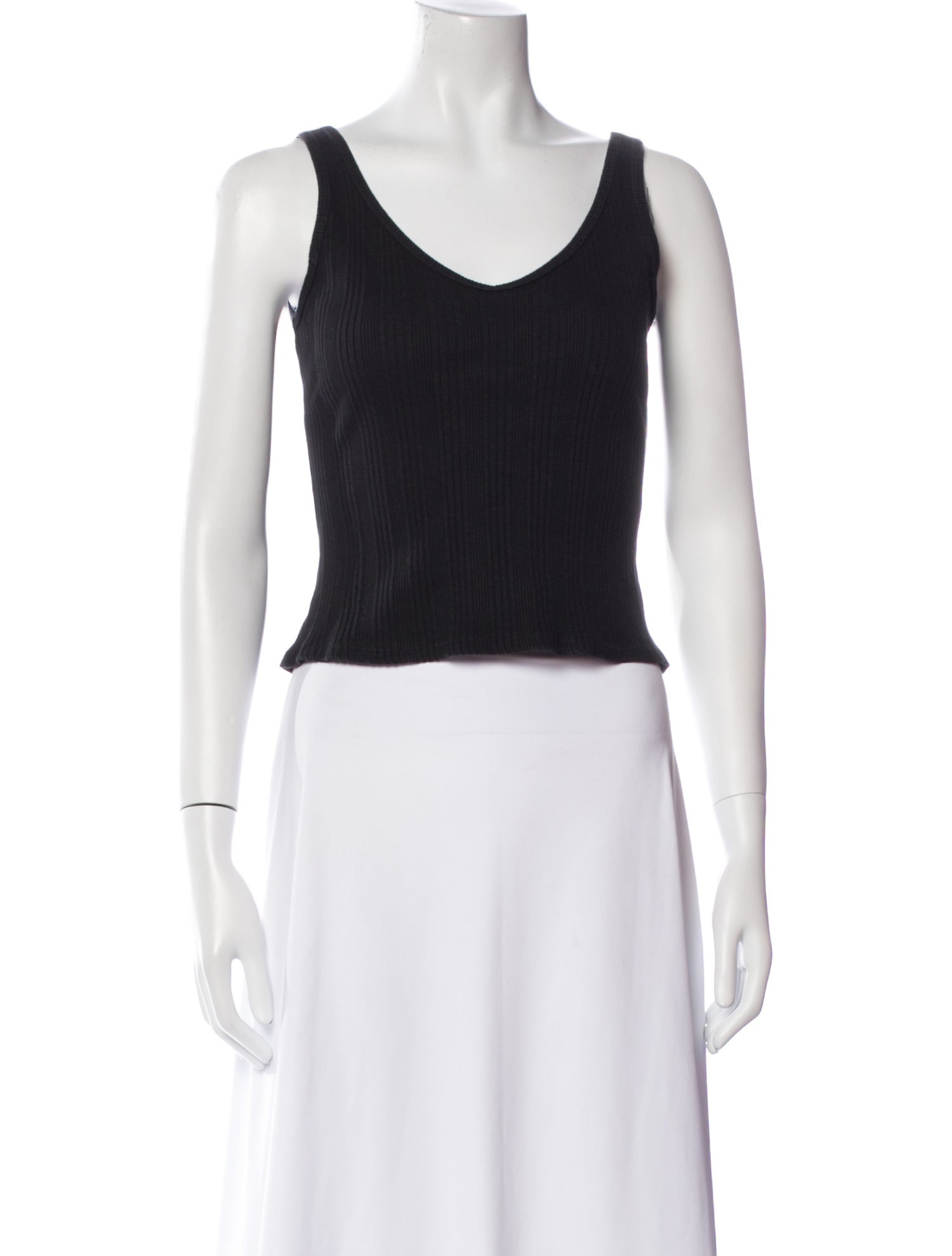 Reformation Scoop Neck Sleeveless Crop Top