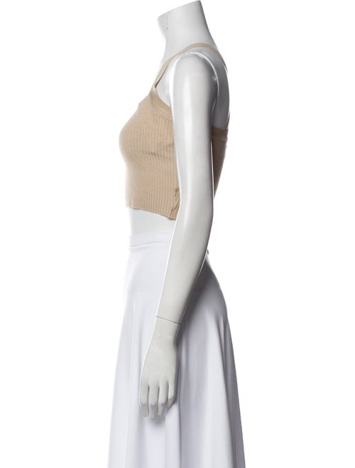 Reformation Square Neckline Sleeveless Crop Top