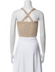 Reformation Square Neckline Sleeveless Crop Top