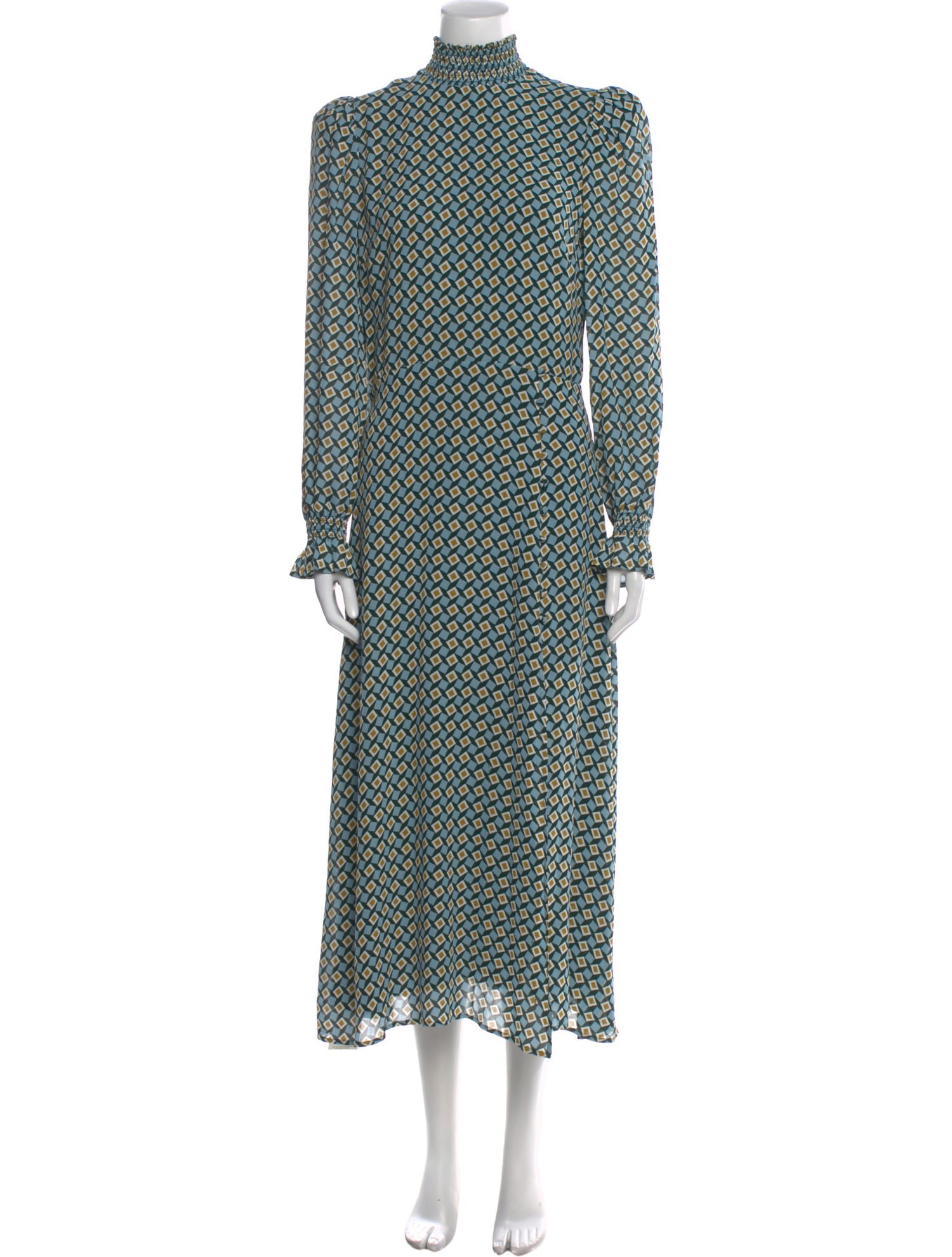 Reformation Printed Long Dress