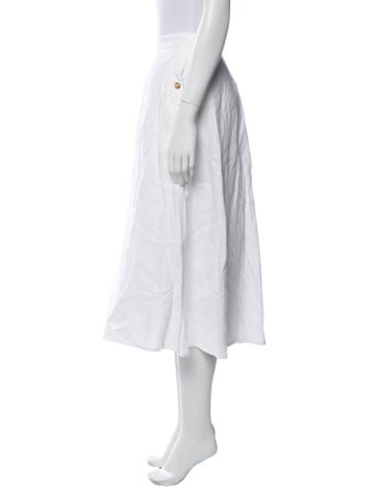 Reformation Linen Midi Length Skirt