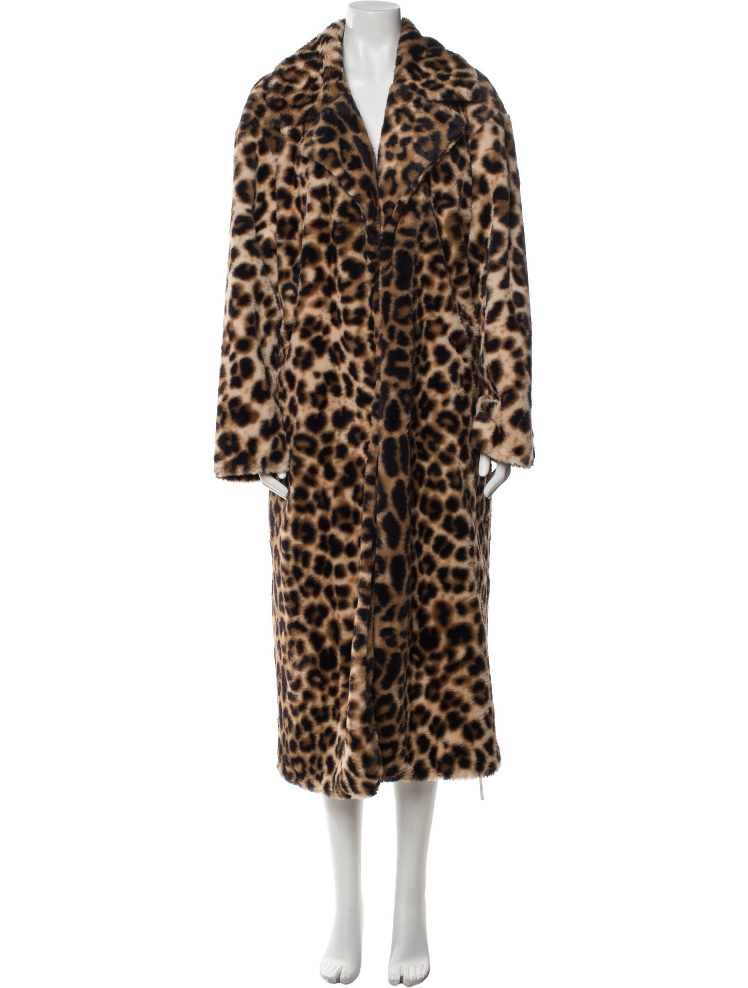 Reformation Animal Print Faux Fur Coat