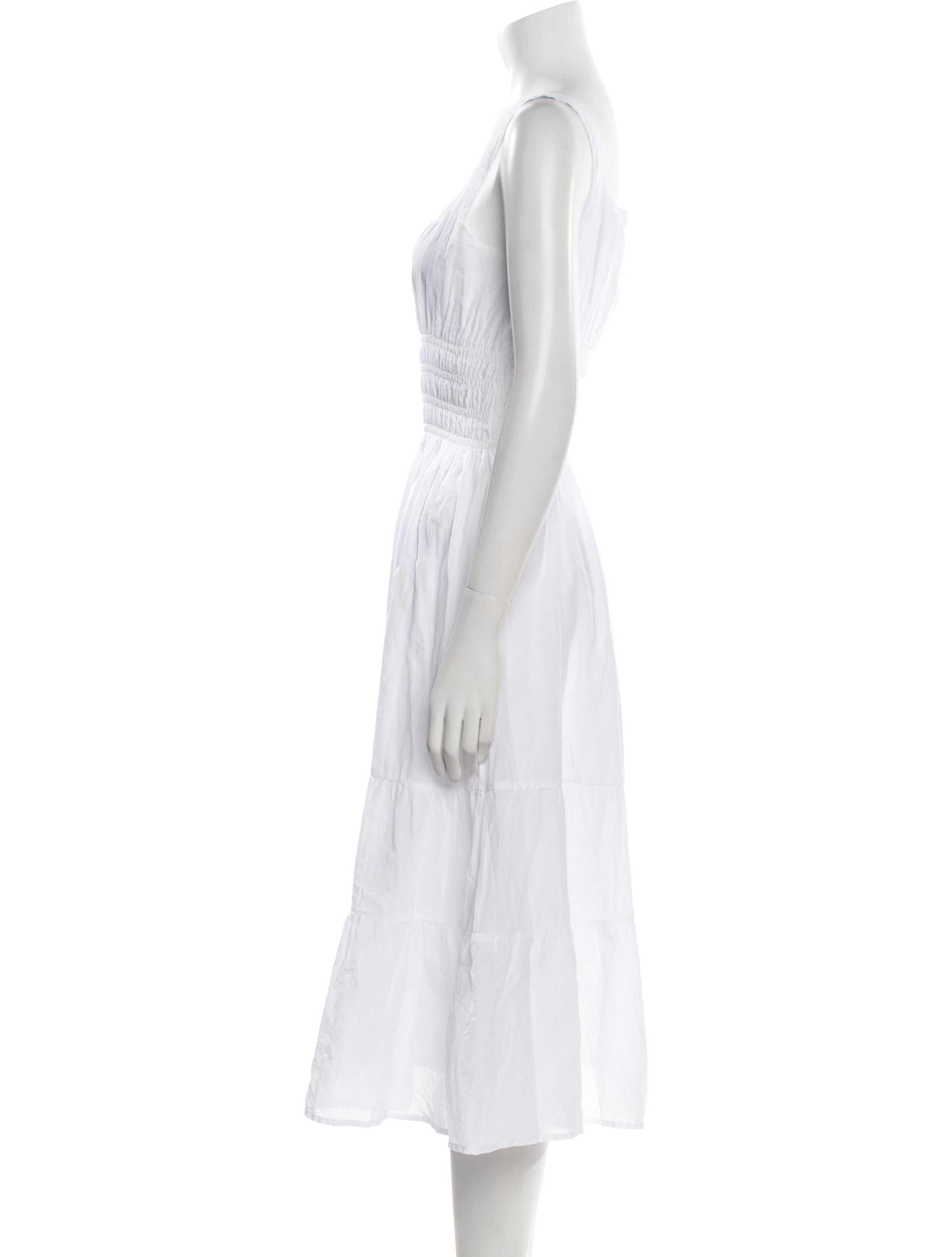 Reformation Square Neckline Midi Length Dress