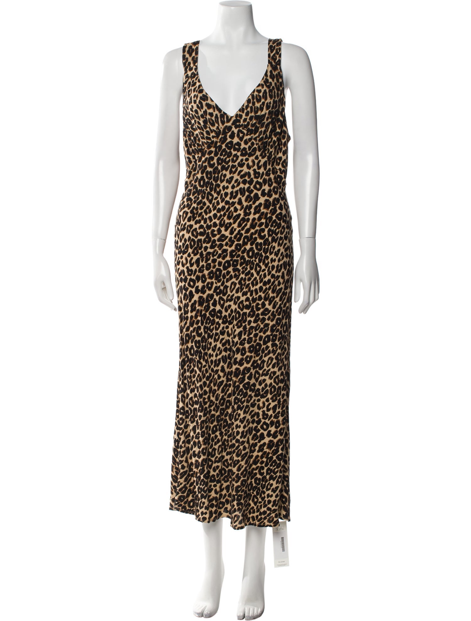 Reformation Animal Print Long Dress