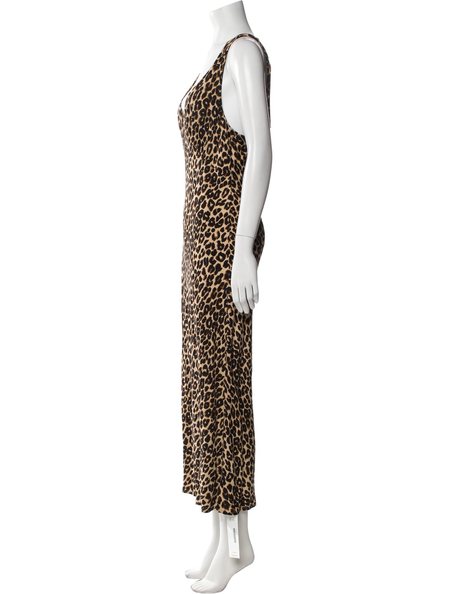 Reformation Animal Print Long Dress