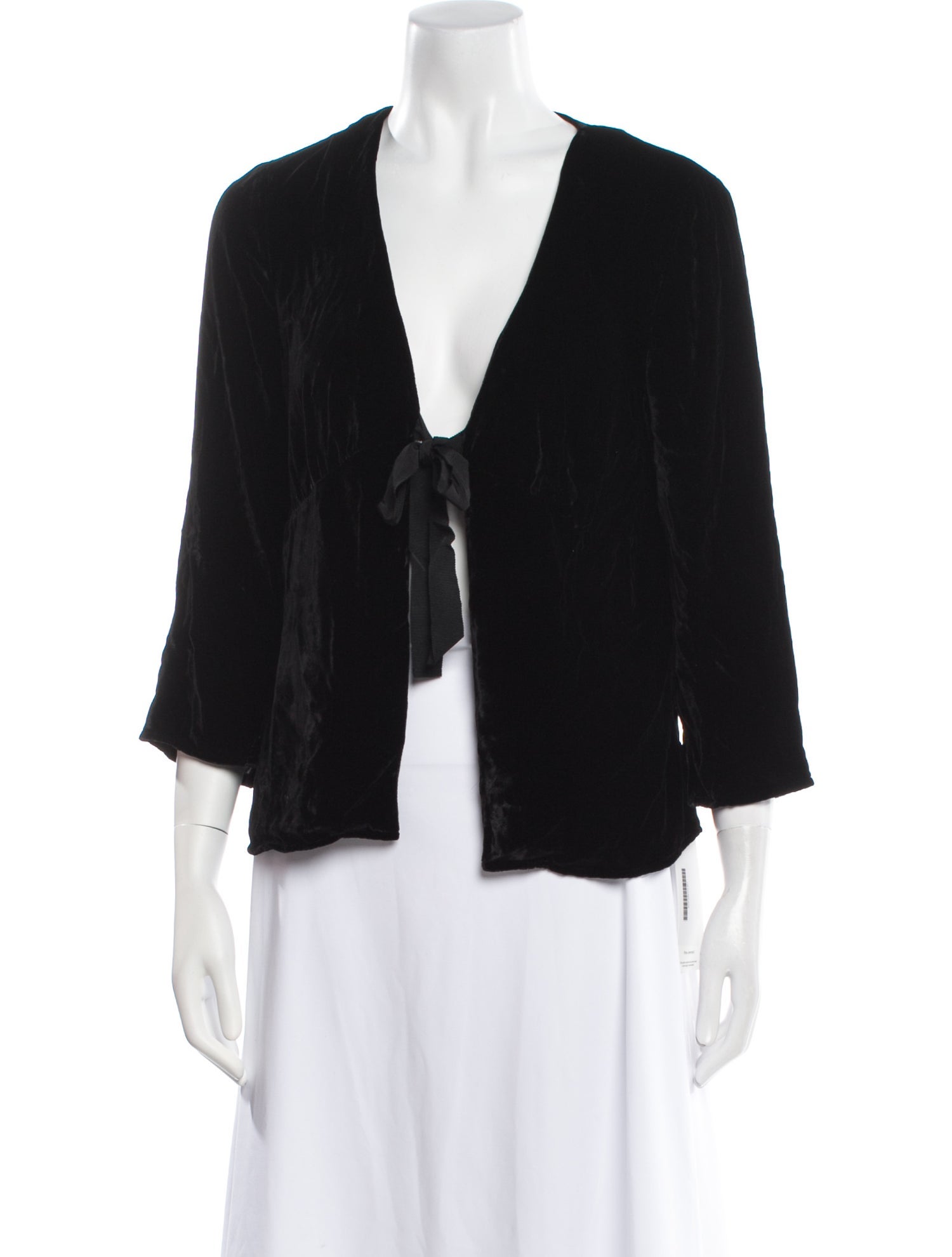 Reformation V-Neck Three-Quarter Sleeve Blouse