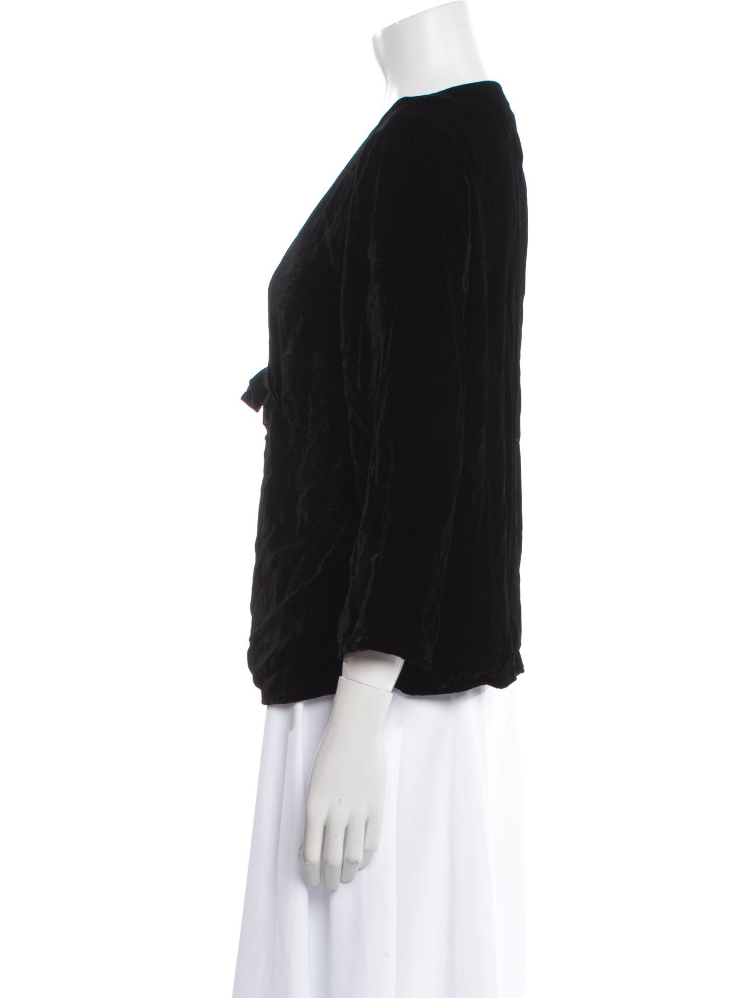 Reformation V-Neck Three-Quarter Sleeve Blouse