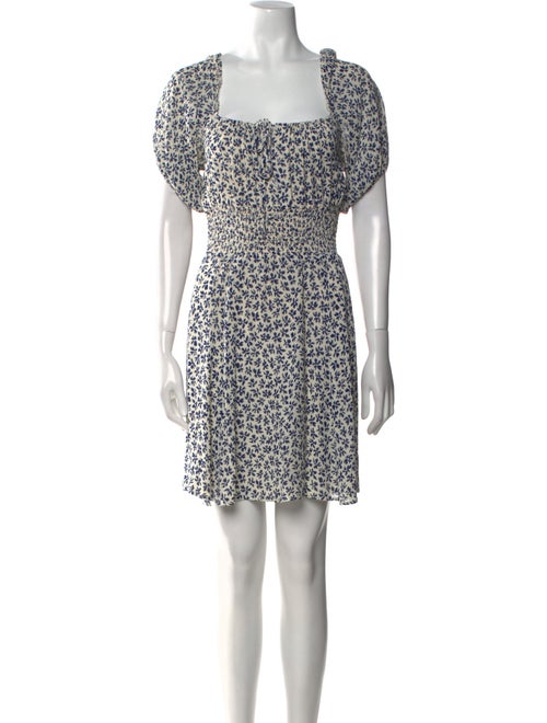 Reformation Floral Print Mini Dress