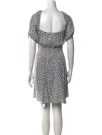Reformation Floral Print Mini Dress