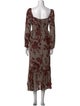 Reformation Floral Print Long Dress