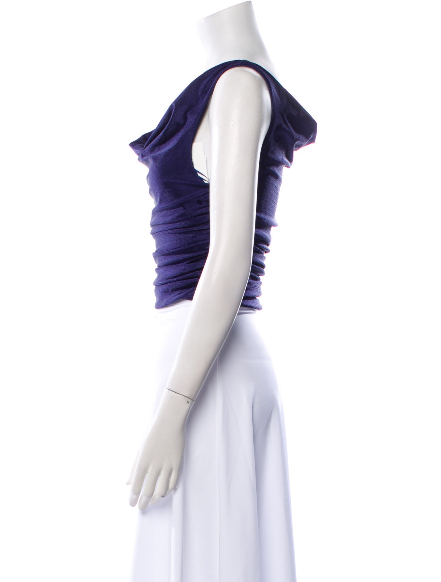 Reformation Cowl Neck Sleeveless Crop Top