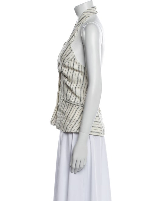Reformation Linen Striped Top