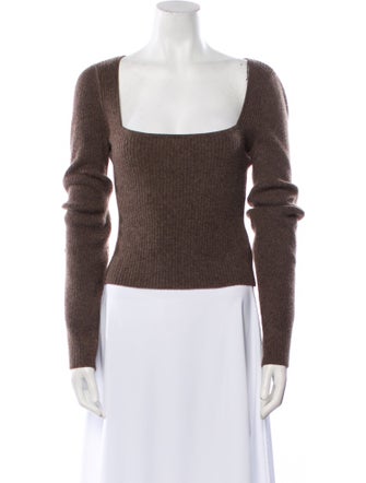 Reformation Cashmere Square Neckline Sweater