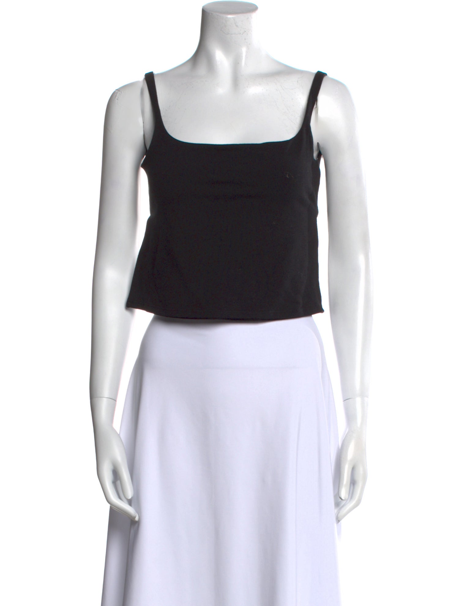 Reformation Square Neckline Sleeveless Crop Top