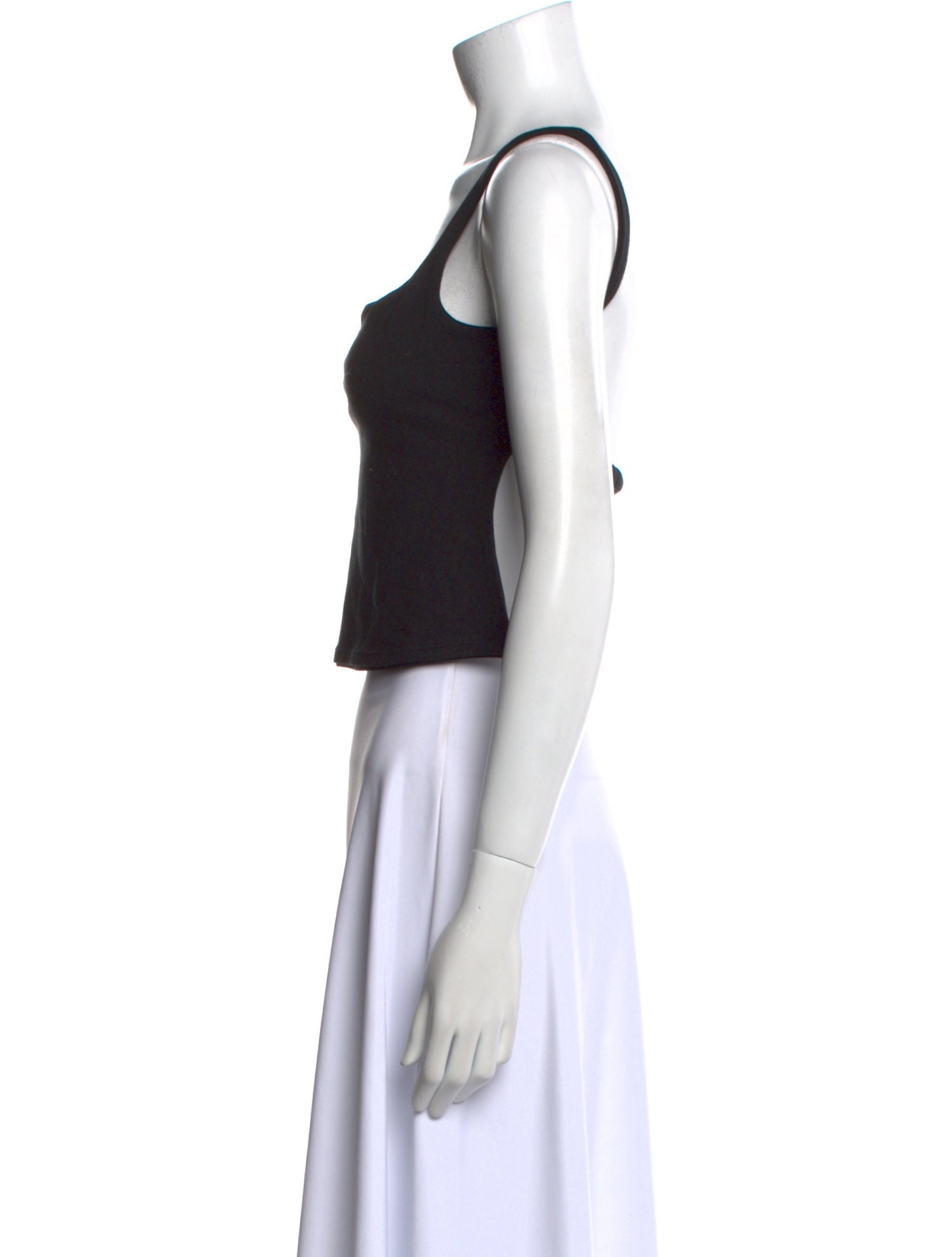 Reformation Square Neckline Sleeveless Crop Top