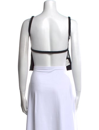 Reformation Square Neckline Sleeveless Crop Top
