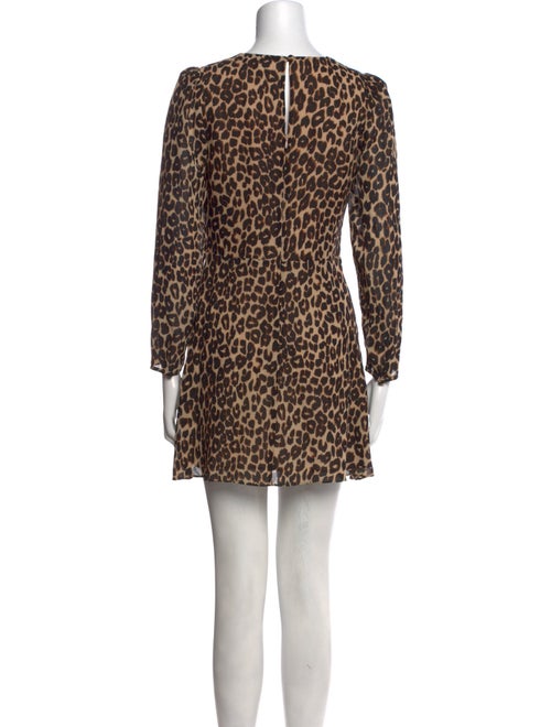 Reformation Animal Print Mini Dress