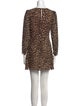 Reformation Animal Print Mini Dress