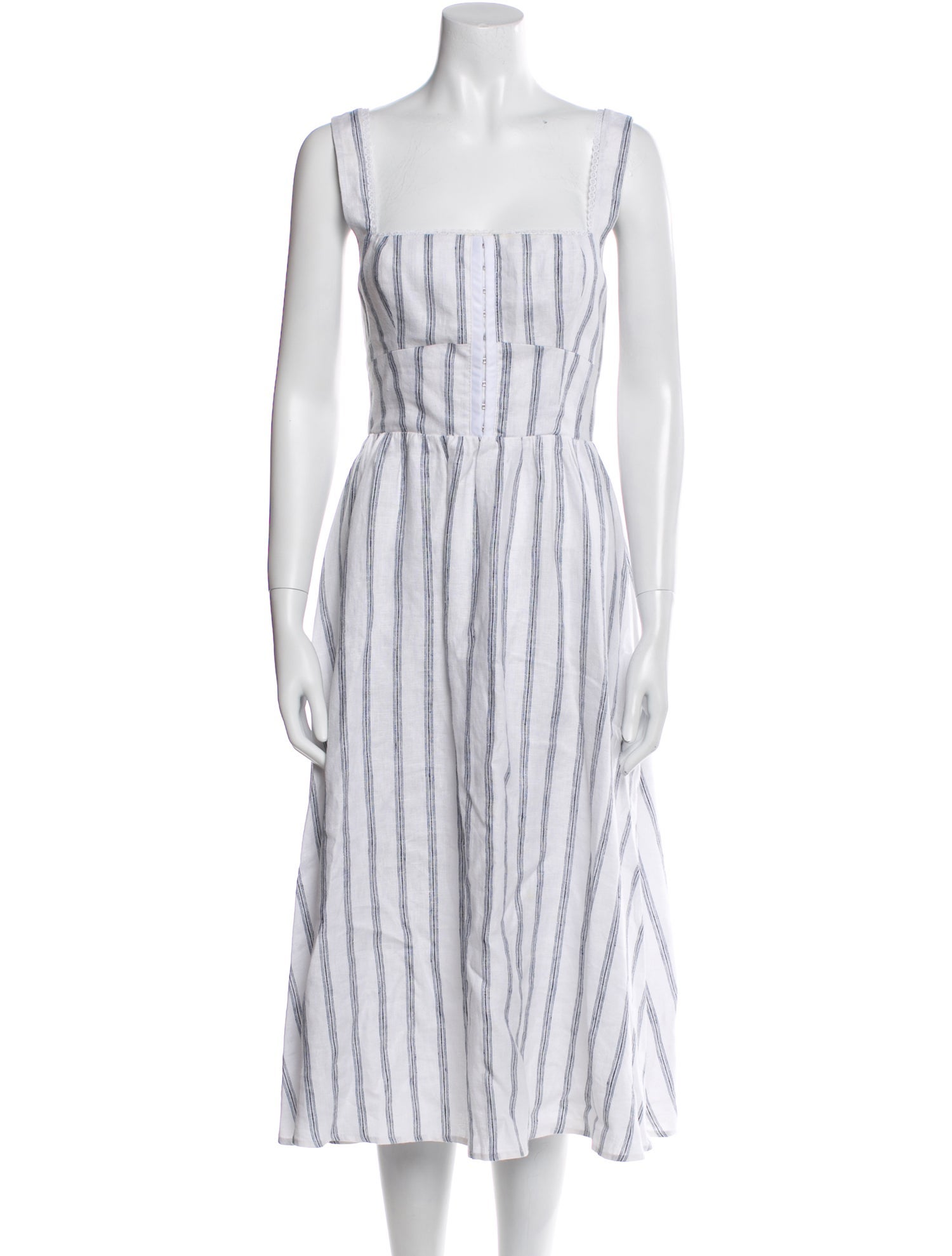 Reformation Linen Midi Length Dress