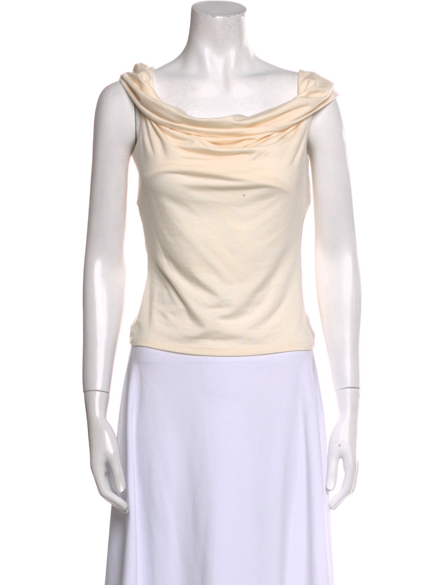 Reformation Cowl Neck Sleeveless Crop Top