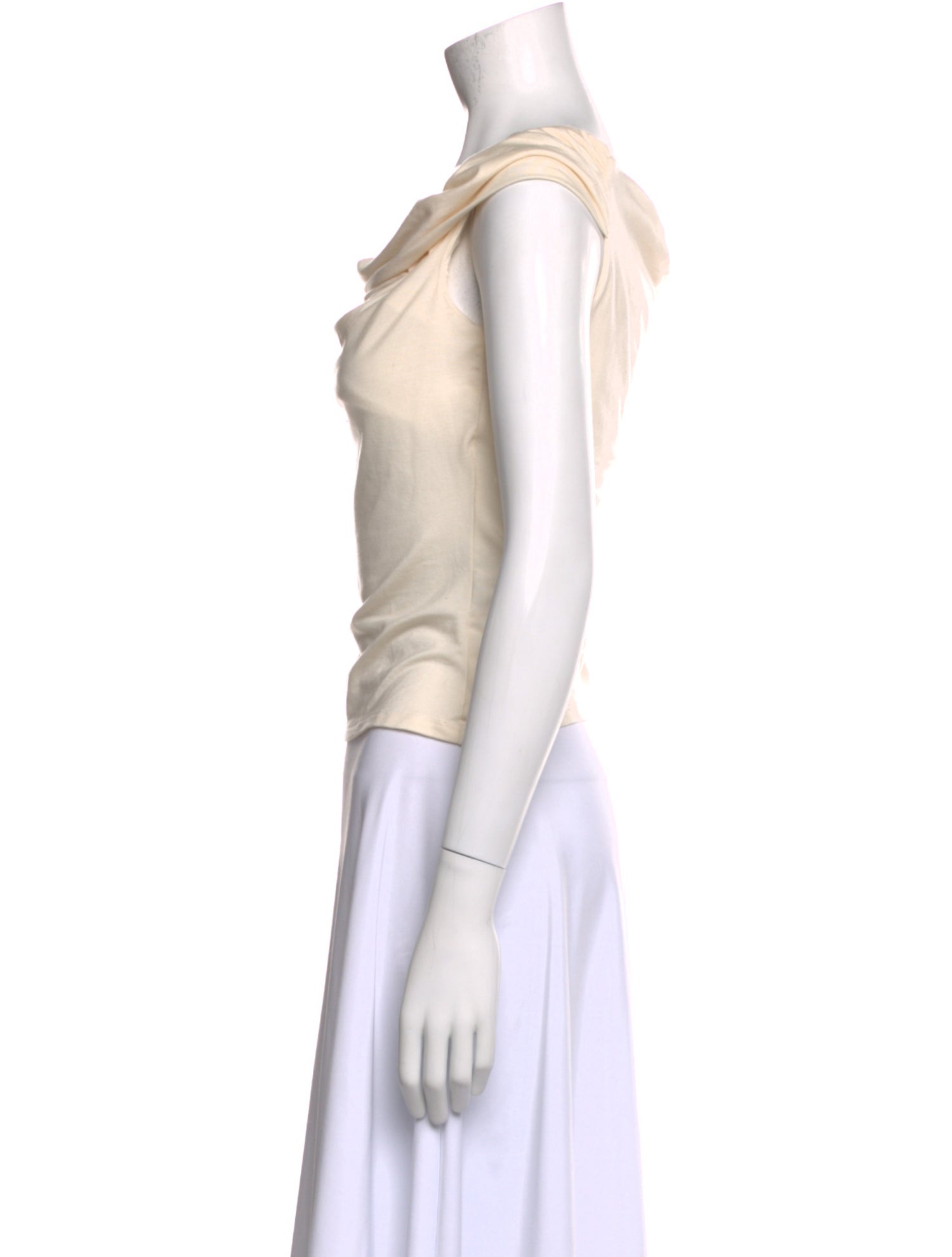 Reformation Cowl Neck Sleeveless Crop Top