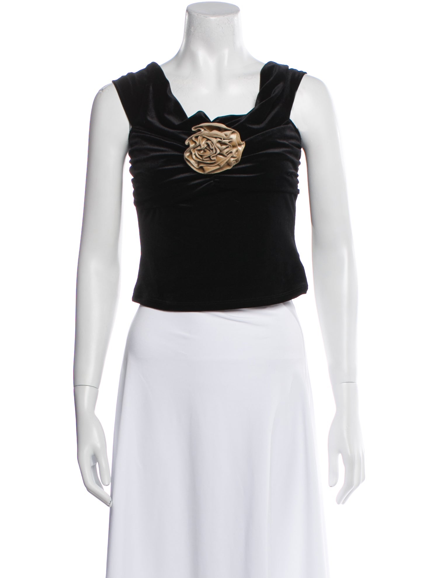 Reformation Square Neckline Sleeveless Crop Top